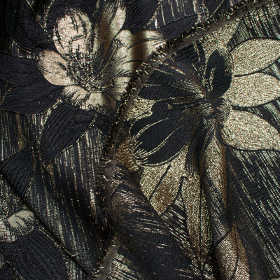 Jacquard Negru Auriu