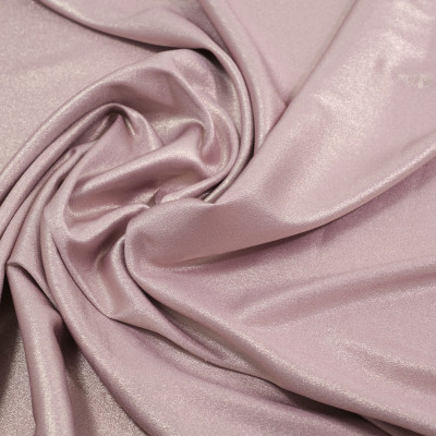 Jacquard elastic uni cu fir metalic Lily Pink