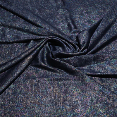 Matase sintetica cu pelicula metalica Deep Blue