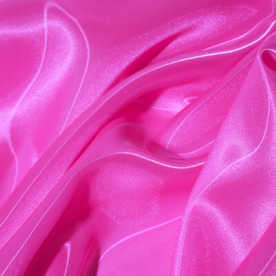 Organza cu aspect lichid Fucshia