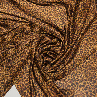 Matase sintetica imprimata digital cu animal print