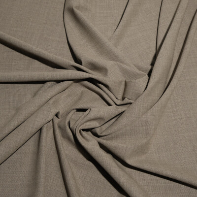 Stofa bej-taupe din lana elastica 