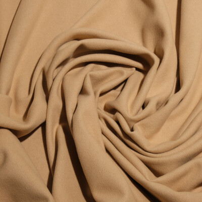 Stofa de lana Casha caramel - material gros, moale si elegant