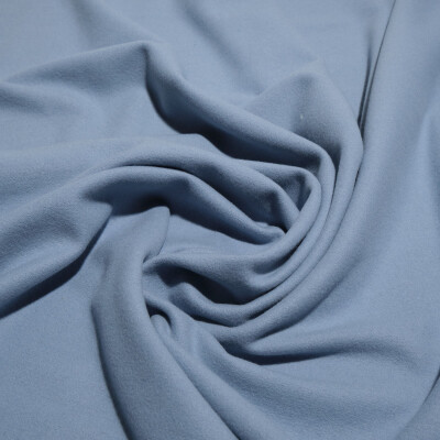 Stofa de lana Casha bleu - material gros, moale si elegant