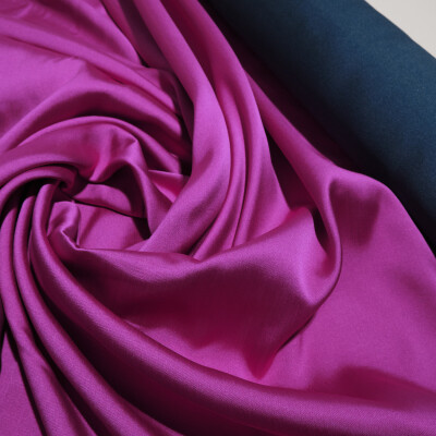 Tafta fixa cu doua fete Magenta Bleumarin