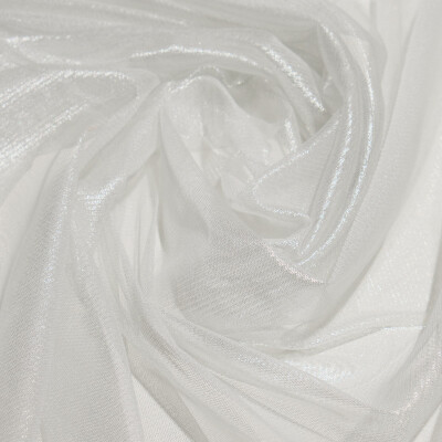 Tul de matase naturala peliculizat Silver White