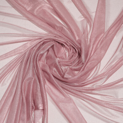 Tul de matase naturala peliculizat Nude rose