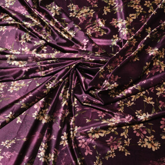 Catifea imprimata floral elastica Purple