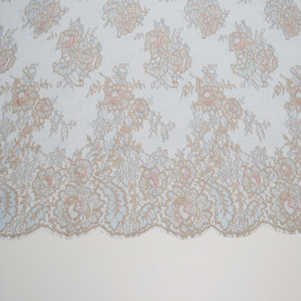 Dantela chantilly in doua tonuri