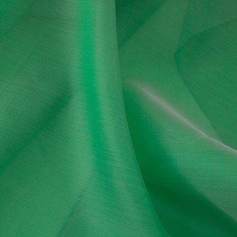 Organza de matase naturala Verde