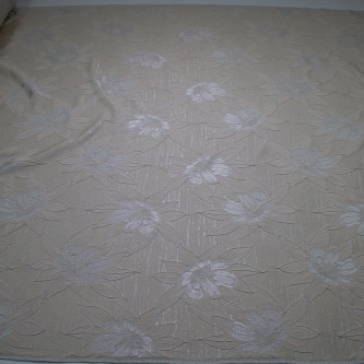 Jacquard Argintiu Crem
