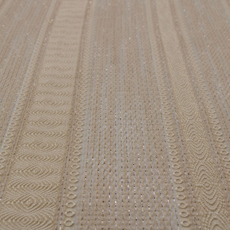 Jacquard in dungi cu fir metalic semi-transparent 