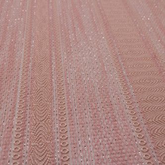 Jacquard in dungi cu fir metalic semi-transparent 