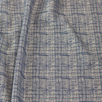 Jacquard Elastic Gri Bleu