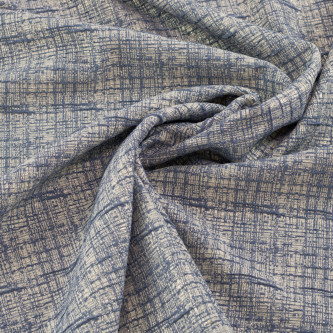 Jacquard Elastic Gri Bleu