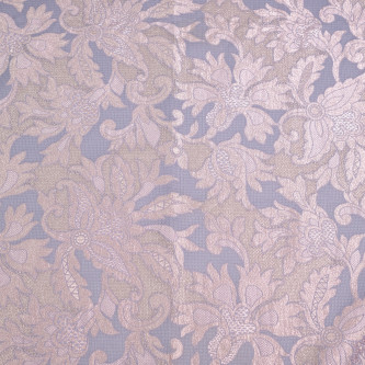 Jacquard cu motive florale si fir metalic