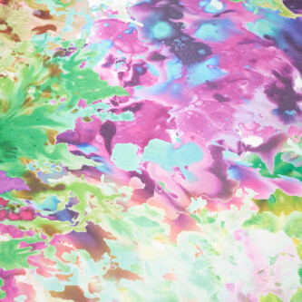 Matase imprimata digital cu motive abstracte