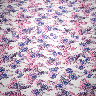 Matase imprimata digital cu motive abstracte