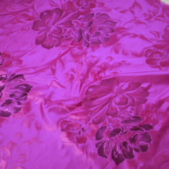 Jacquard de matase naturala Magenta