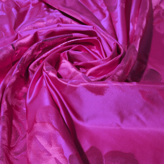 Jacquard de matase naturala Magenta