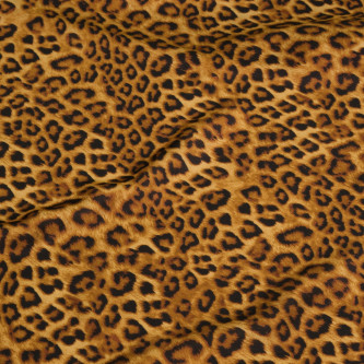 Matase sintetica imprimata digital cu animal print