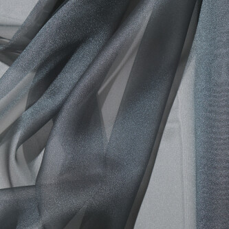 Organza cu aspect matasos in degrade gri argintiu