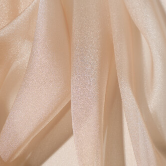 Organza cu aspect matasos in degrade cappucino crem