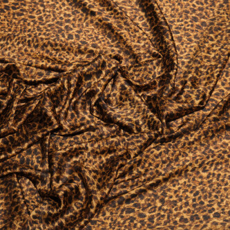 Matase sintetica imprimata digital cu animal print