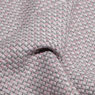 Stofa tweed pastel roz si gri 