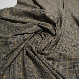 Stofa in carouri bej-gri