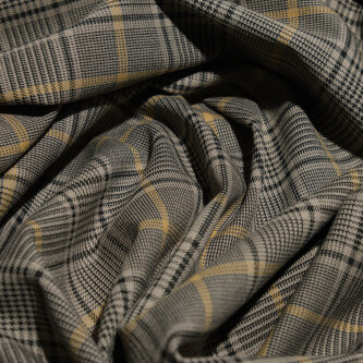 Stofa in carouri bej-gri