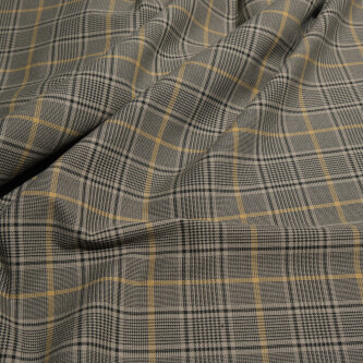 Stofa in carouri bej-gri