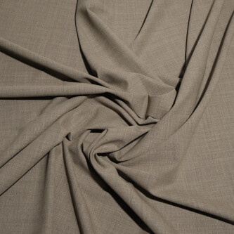 Stofa bej-taupe din lana elastica 