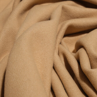 Stofa de lana Casha caramel - material gros, moale si elegant