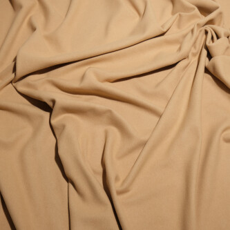Stofa de lana Casha caramel - material gros, moale si elegant