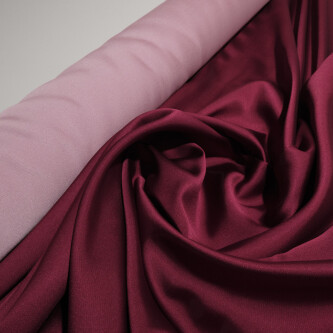 Tafta fixa cu doua fete Burgundy roz pal 