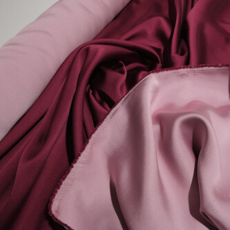 Tafta fixa cu doua fete Burgundy roz pal 