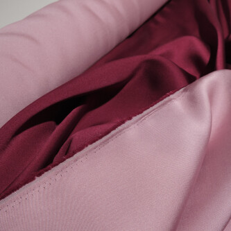 Tafta fixa cu doua fete Burgundy roz pal 