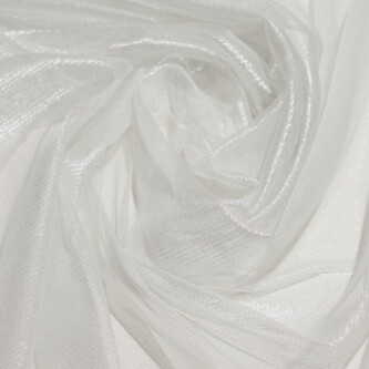 Tul de matase naturala peliculizat Silver White