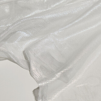 Tul de matase naturala peliculizat Silver White