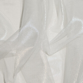 Tul de matase naturala peliculizat Silver White