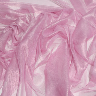 Tul de matase naturala peliculizat Baby pink