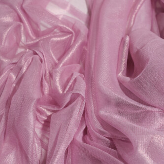 Tul de matase naturala peliculizat Baby pink