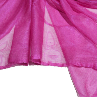 Tul de matase naturala peliculizat Fuchsia
