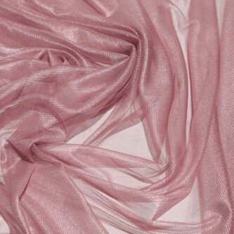 Tul de matase naturala peliculizat Nude rose