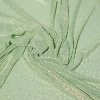Voal elastic creponat cu fir metalic Fair green