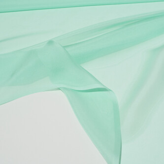 Voal de matase naturala CHIFFON Mint 