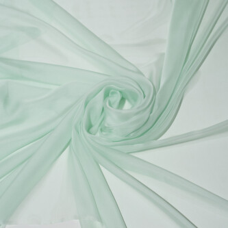 Voal de matase naturala CHIFFON Mint light