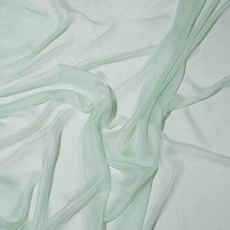 Voal de matase naturala CHIFFON Mint light