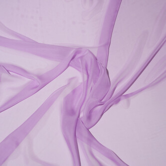 Voal de matase naturala CHIFFON Lavanda